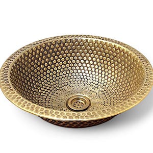 Farmhouse Sink - Handmade Copper Sink, Vintage & Industrial Design for Kitchen or Bathroom Vanity