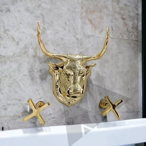 Torneira de banheiro de latão antigo – torneira de água durável e elegante, torneira de lavatório exclusiva para a decoração da sua casa