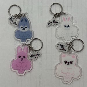Inspired Skz Animal Buff Keychains