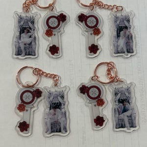 Inspired Skz White Outfit Keychains