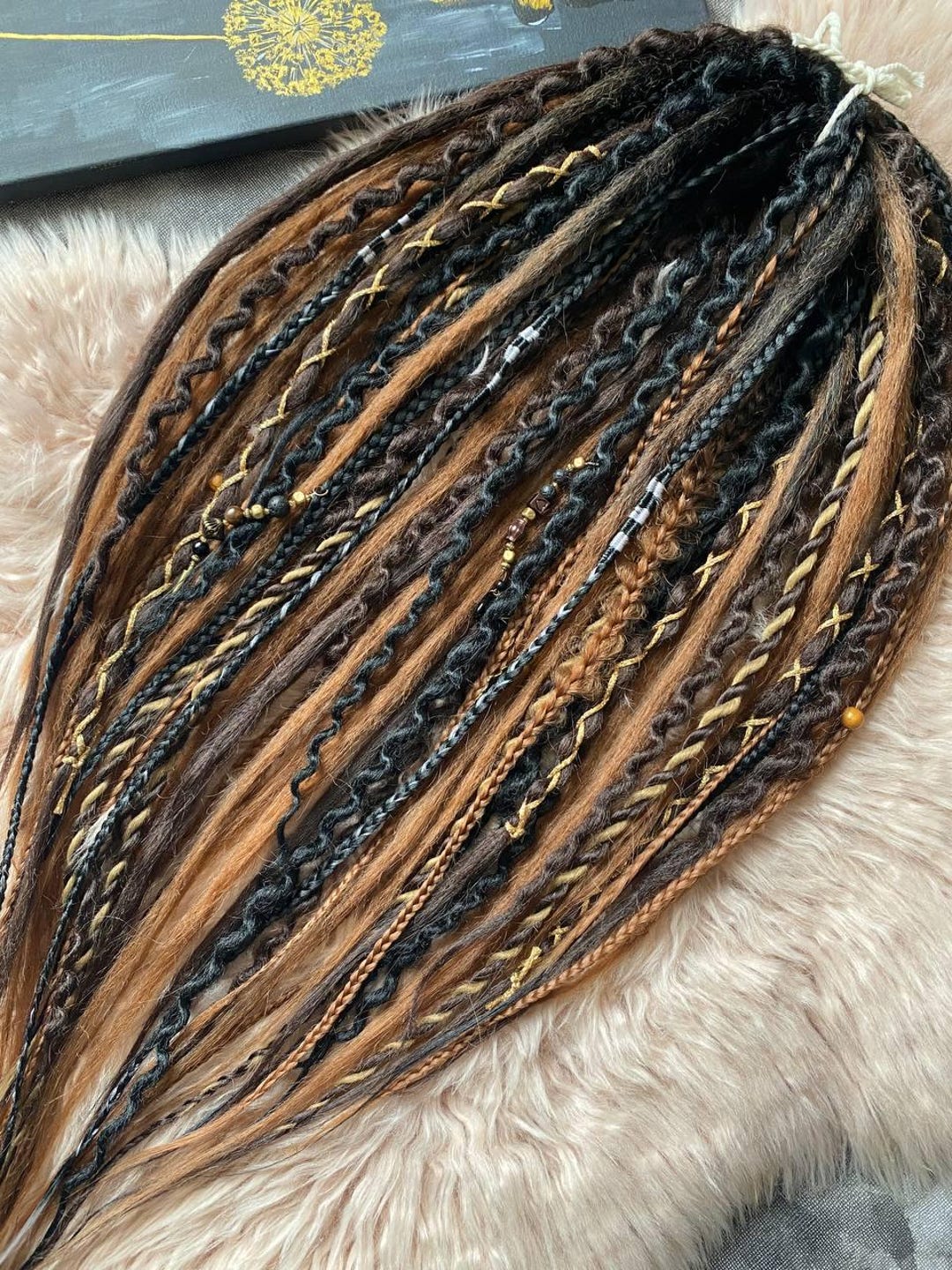 Dreadlocks Magic in Boho Chic Style, With a Transition From Black to ...