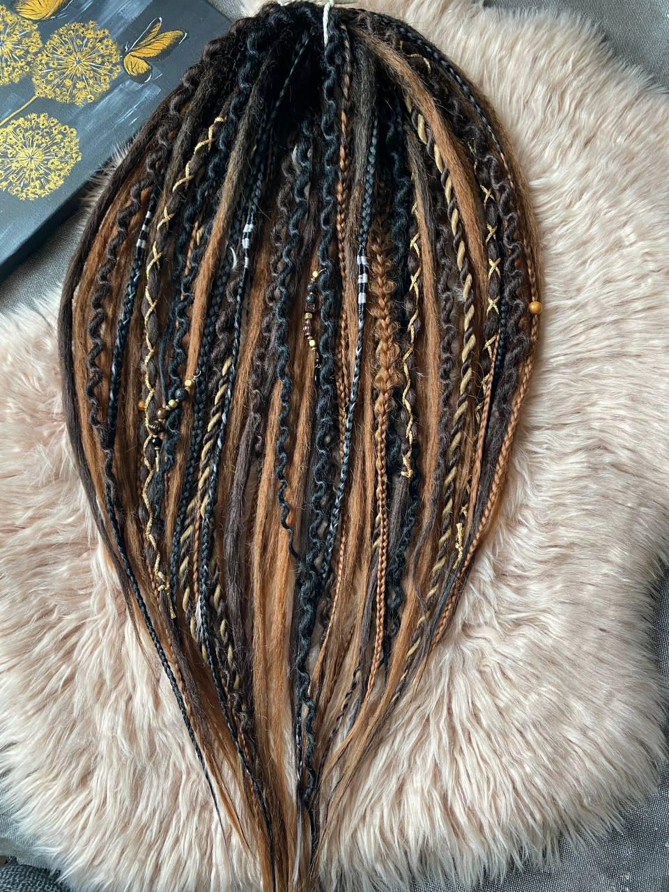 Dreadlocks Magic in Boho Chic Style, With a Transition From Black to ...