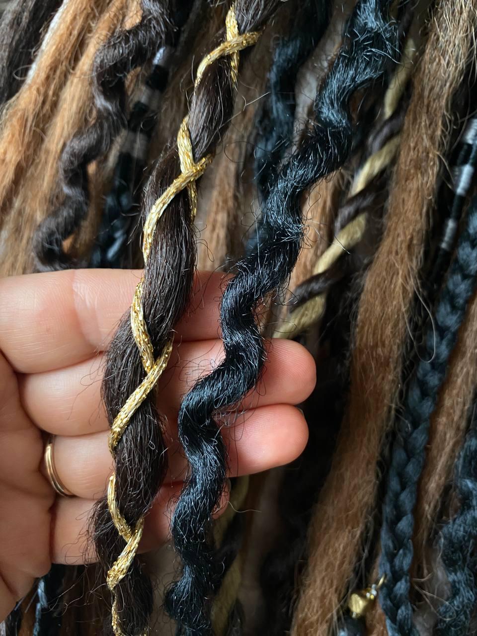 Dreadlocks Magic in Boho Chic Style, With a Transition From Black to ...