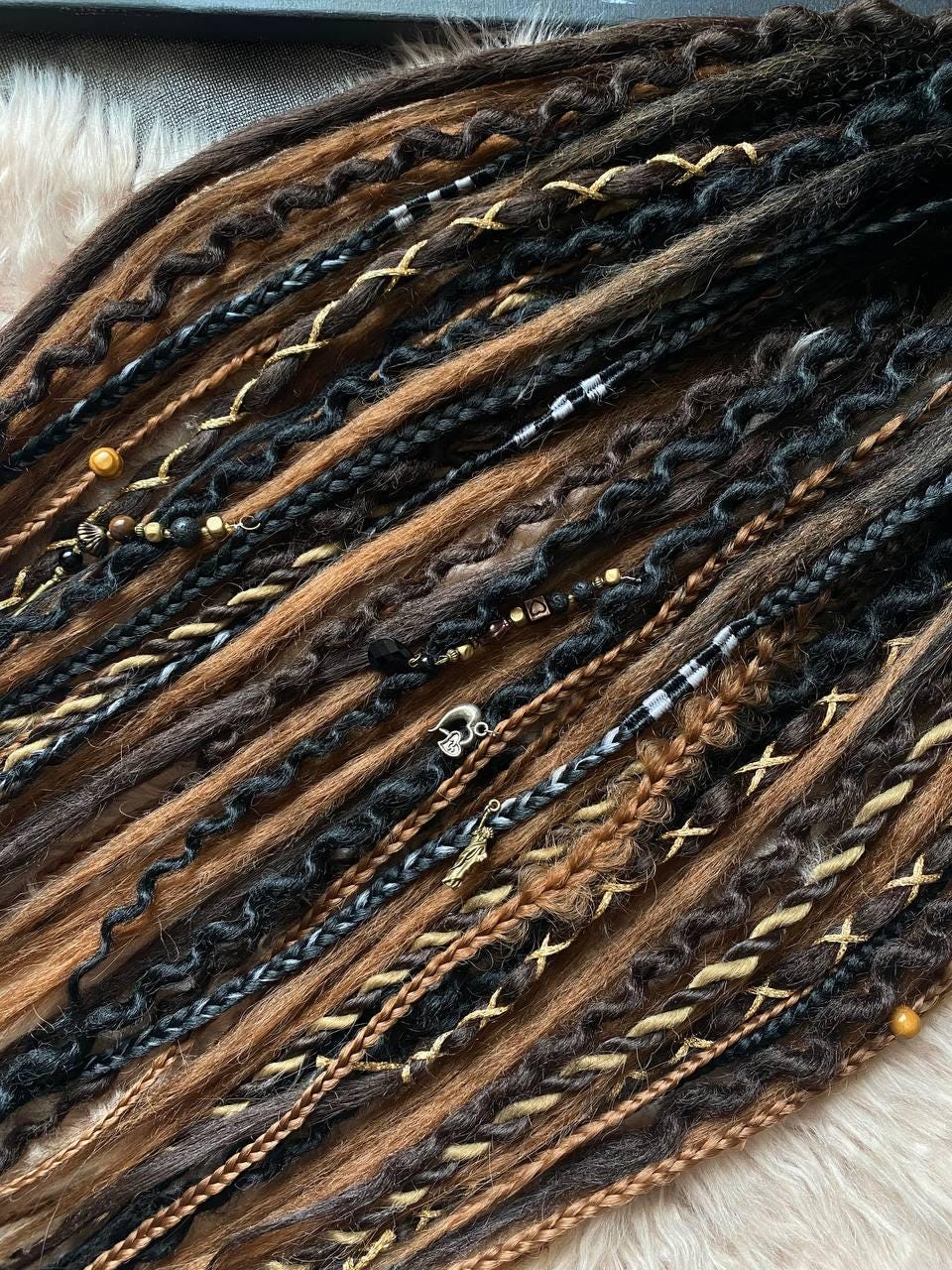 Dreadlocks Magic in Boho Chic Style, With a Transition From Black to ...