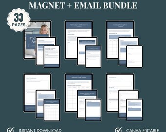 Lead Magnet Canva Template, Virtual Assistant Lead Generator, Email Marketing Template, Faceless Digital Marketing, Business Template