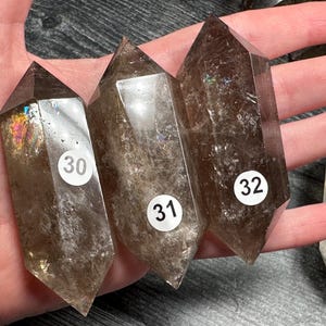 Smoky Quartz Double Terminated Point (Natural Crystal DT) You Select