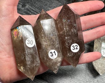 Smoky Quartz Double Terminated Point (Natural Crystal DT) You Select