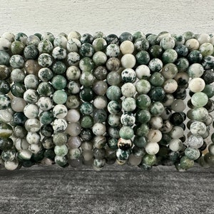 Tree Agate (Moss Agate) Bracelet (8mm) Natural Crystal