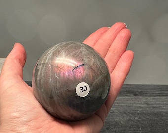Labradorite Purple Sphere (Natural Crystal) #30
