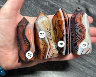 Sardonyx Tower Point (Natural Crystal) You Select