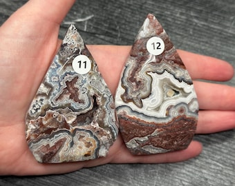 Mexican Crazy Lace Agate Flame Freeform (Natural Crystal) You Select