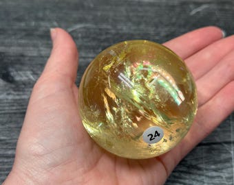 Citrine Sphere (Natural Crystal) #24