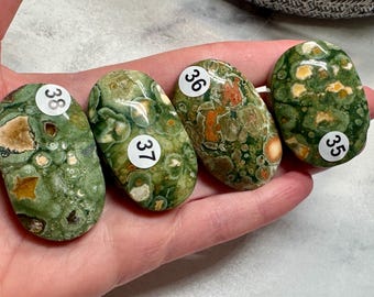 Rainforest Jasper Rhyolite Palm (Natural Crystal) You Select