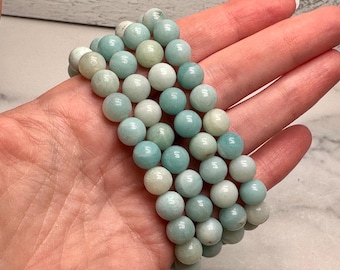 Caribbean Calcite Bracelet (8mm) Natural Crystal