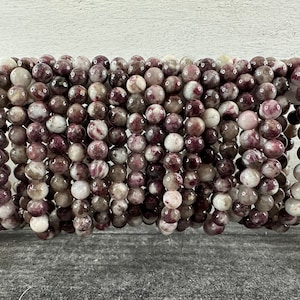 Rubellite Pink Tourmaline Bracelet (8mm) Natural Crystal