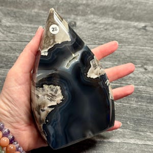 Volcanic Agate UV Large Flame (Carved Natural Crystal) You Select