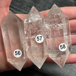 Clear Quartz Double Terminated Point (Natural Crystal DT) You Select