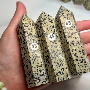Dalmatian Jasper Tower (Natural Crystal) You Select