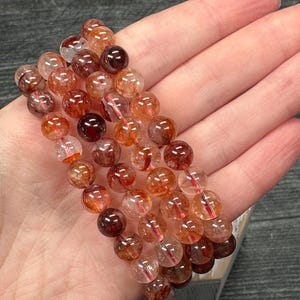 Fire Quartz AAA Quality Bracelet 8mm (Natural Crystal)