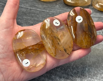 Golden Healer Ultra AAA Palm (Natural Crystal) You Select