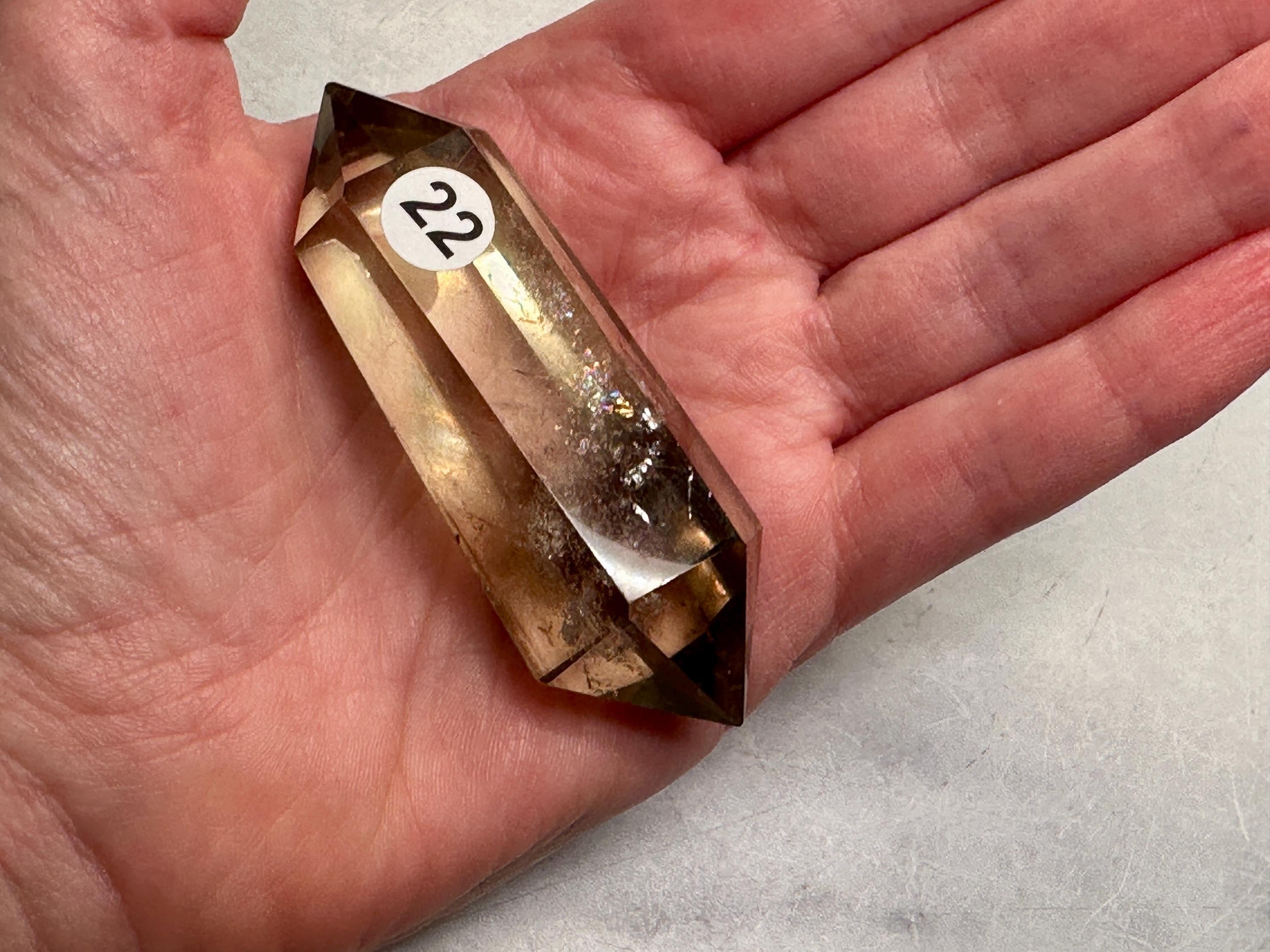 Smoky Citrine Double Terminated Point (Natural Crystal DT) You Select