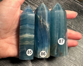 Blue Onyx Tower (Natural Crystal) You Select