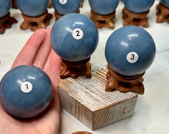 Angelite Sphere (Natural Crystal) You Select