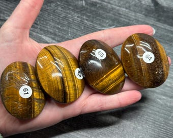 Tiger Eye Palm (Natural Crystal) You Select