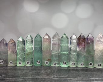Watermelon Fluorite Tower Ultra AAA (Natural Crystal) You Select