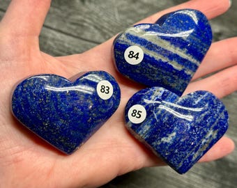 Lapis Lazuli Heart & Stand (Natural Crystal) You Select
