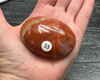 Red Jasper Palm (Natural Crystal) You Select