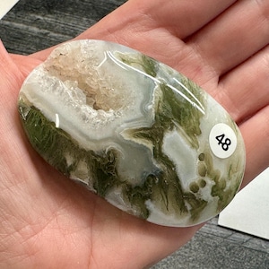 Moss Agate Palm (Natural Crystal) You Select