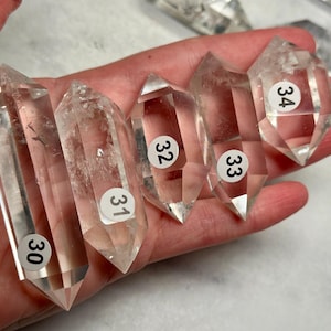 Clear Quartz Double Terminated Point (Natural Crystal DT) You Select