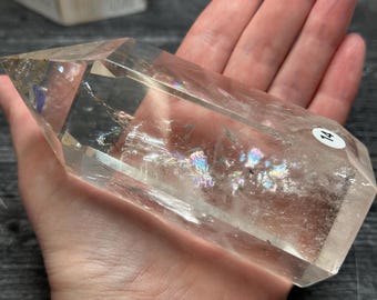 Golden Rutile Rutilated Quartz Ultra AAA Tower Point (Natural Crystal) #14