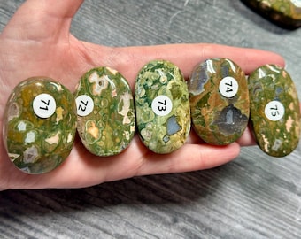 Rainforest Jasper Rhyolite Palm (Natural Crystal) You Select