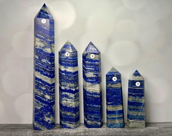 Tour de grande taille en lapis-lazuli (cristal naturel) au choix