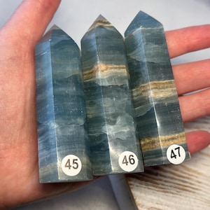 Blue Onyx Tower (Natural Crystal) You Select