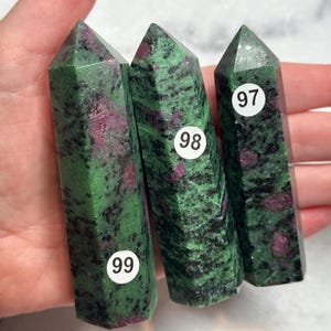 Ruby Zoisite Tower (Natural Crystal) You Select