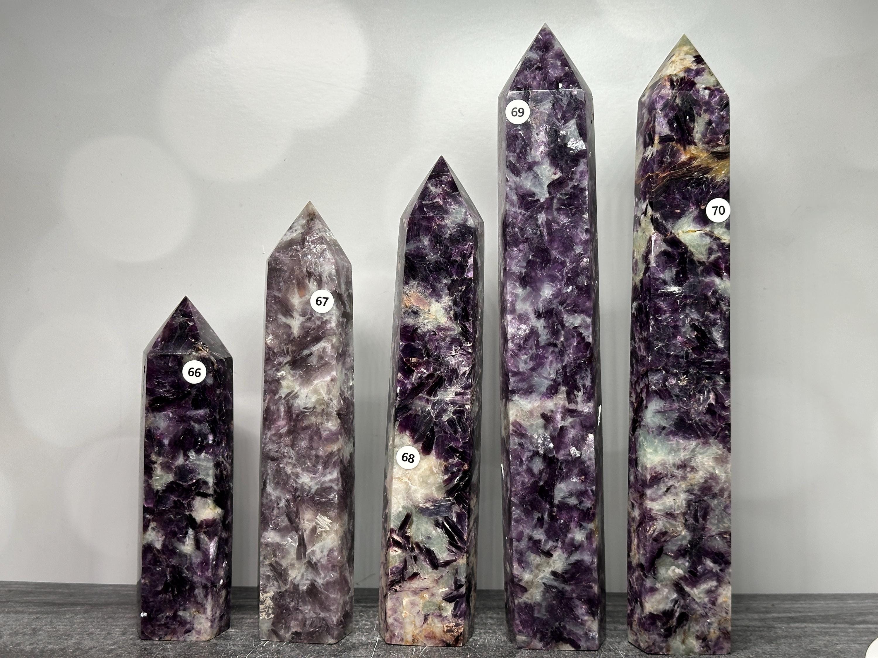 Lepidolite Tower - Etsy