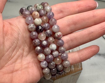 Botswana Banded Agate Bracelet (8mm) Natural Crystal