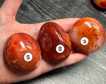 Carnelian Palm (Natural Crystal) You Select