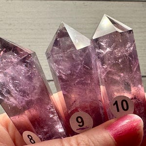 Amethyst with Smoky Double Terminated Point (Natural Crystal DT) You Select