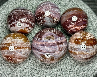 Ocean Jasper Sphere (Natural Crystal) You Select