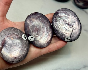 Purple Mica (Lepidolite) Ultra AAA Quality Palm (Natural Crystal) You Select