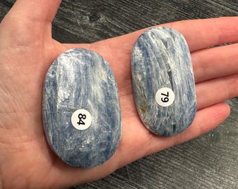 Blue Kyanite Palm (Natural Crystal) You Select