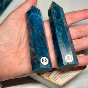 Blue Apatite Tower (Natural Crystal) You Select
