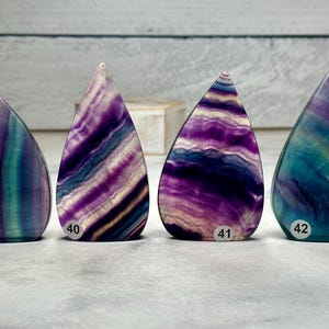 Dark Rainbow Fluorite Flame Freeform (Natural Crystal) You Select