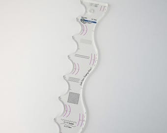 Squiggle Tool Quilting Ruler | Wave Pattern Template | Rulerwork Quilting