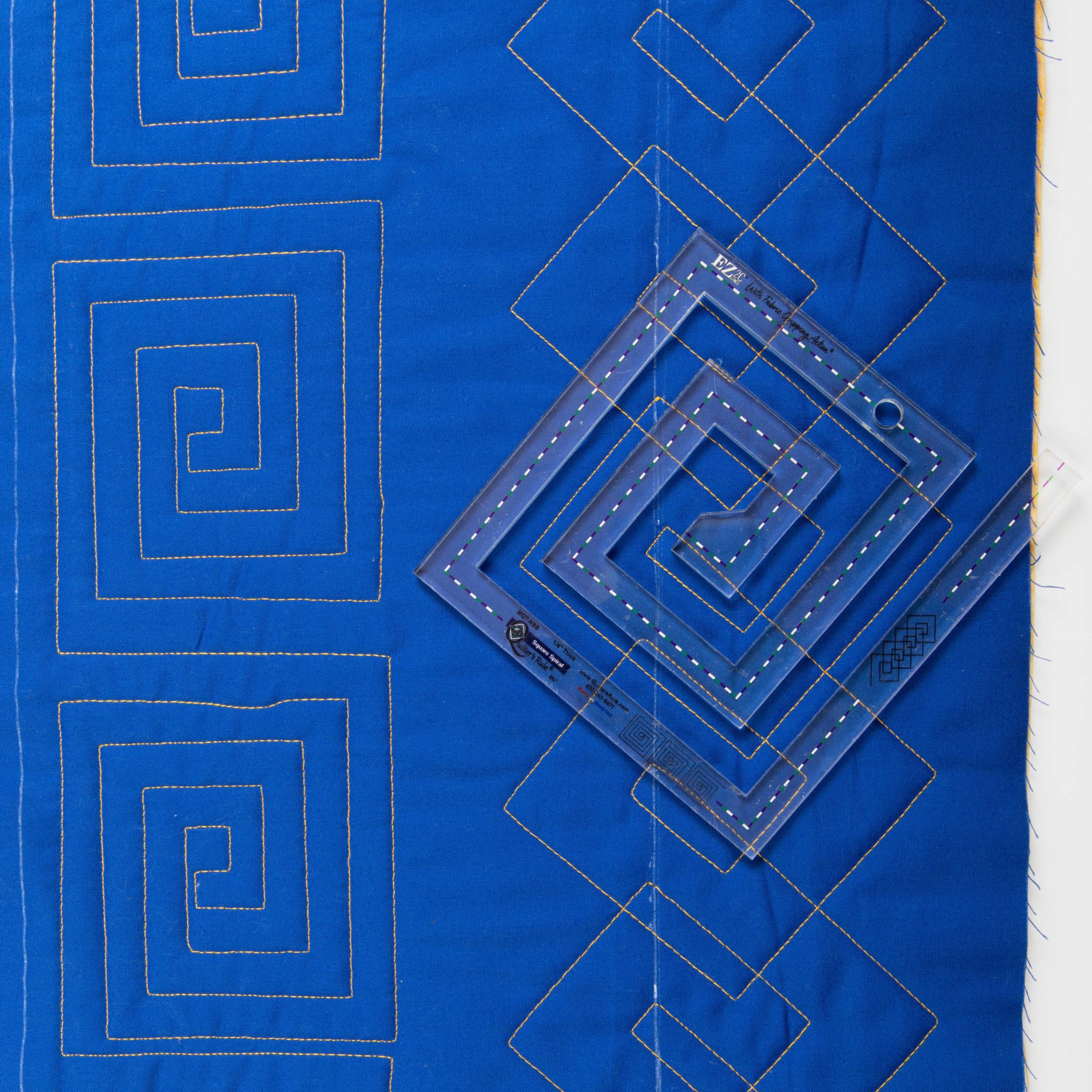 Greek Key Quilting Ruler | Square Spiral Template | Rulerwork Quilting ...