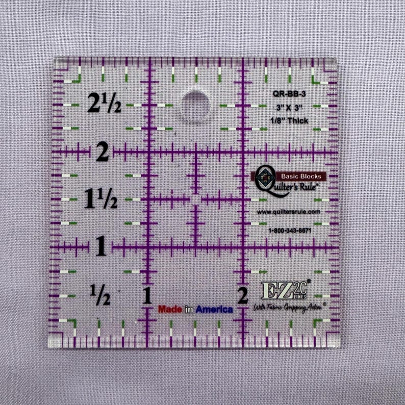 3" Fussy Cutting Ruler | Sewing Ruler | Quilting Tool 画像 2